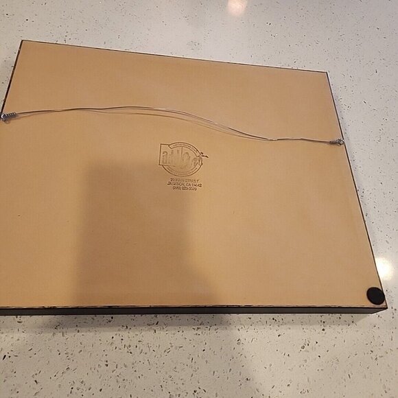 Black Framed Art Photo Hawaii Volcano Lava Signed G Brad Lewis 12x15" Photograph - Picture 5 of 6